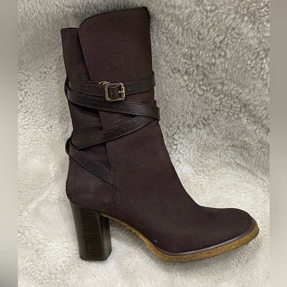 Tory Burch Women’s Valcuna Jamie Brown Suede Boots - Picture 8 of 9